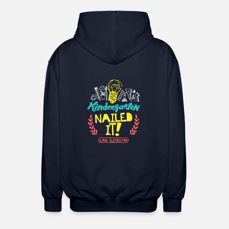 Kindergarten genagelt es Clark Elementary - Unisex Kapuzenjacke - Navy