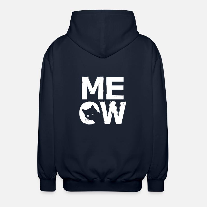 MEOW - conception de chat - Veste à capuche unisexe - marine