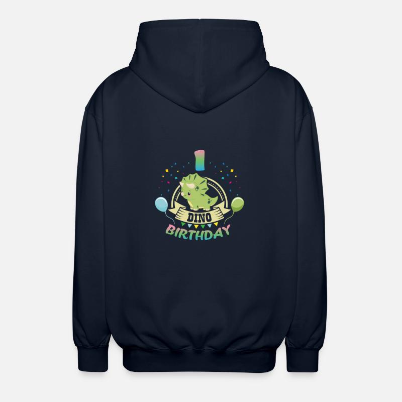 Anniversaire de Dino 1 - Veste à capuche unisexe - marine