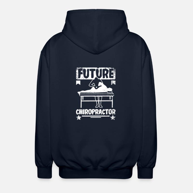 Future Chiropractor - Unisex Hooded Jacket - navy