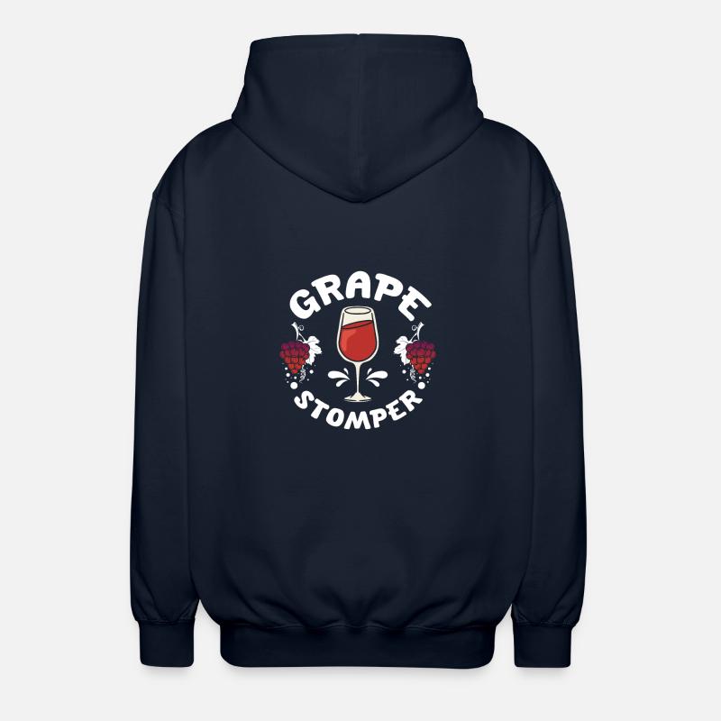 Wine making grape stomper - Unisex Kapuzenjacke - Navy