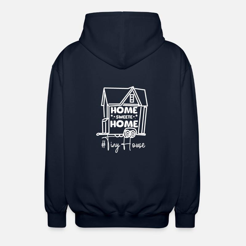 Maison douce maison tiny house - Veste à capuche unisexe - marine