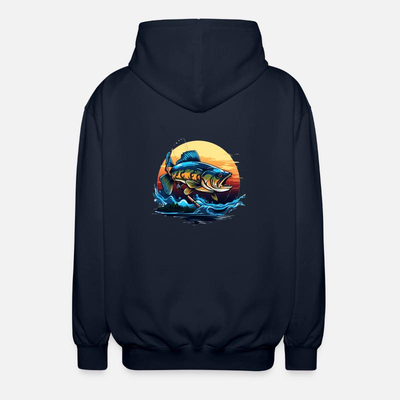 Poisson bar - Veste à capuche unisexe - marine