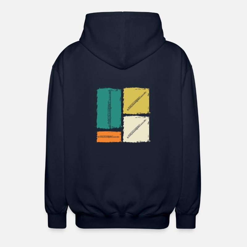 Flötist Querflöte - Unisex Kapuzenjacke - Navy