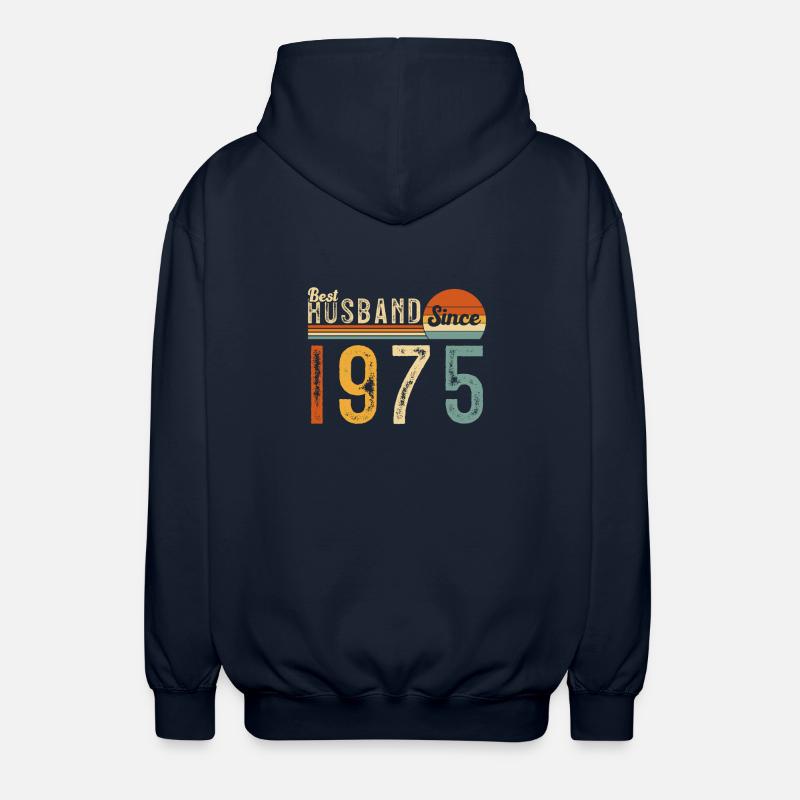 Bester Ehemann seit 1975 - Unisex Kapuzenjacke - Navy