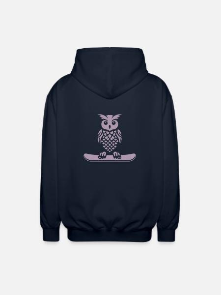 Minimalist Design: - Unisex Hooded Jacket - navy