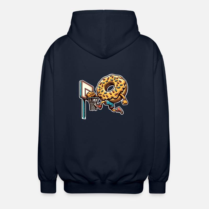 Basket-ball beignet - Veste à capuche unisexe - marine