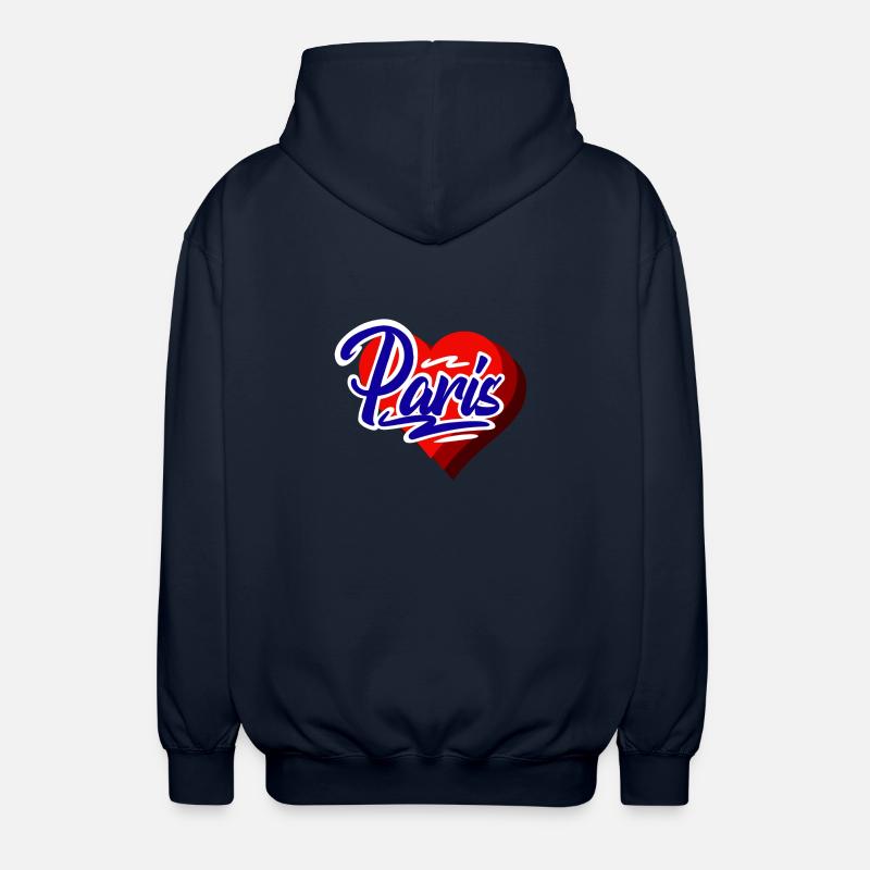 Paris - Unisex Kapuzenjacke - Navy