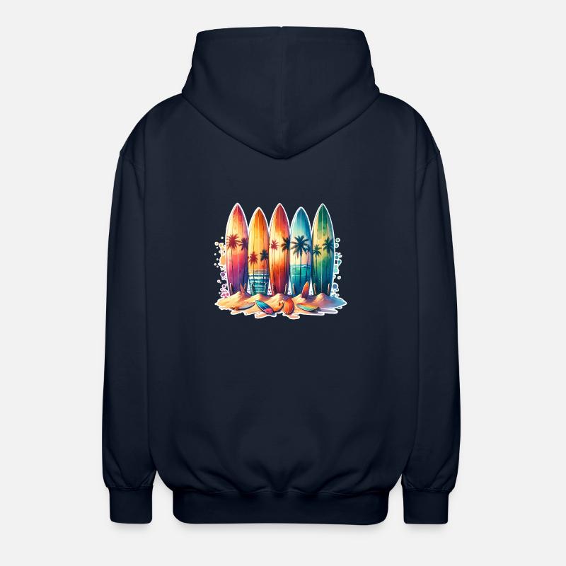 Surfen Surfer - Unisex Kapuzenjacke - Navy