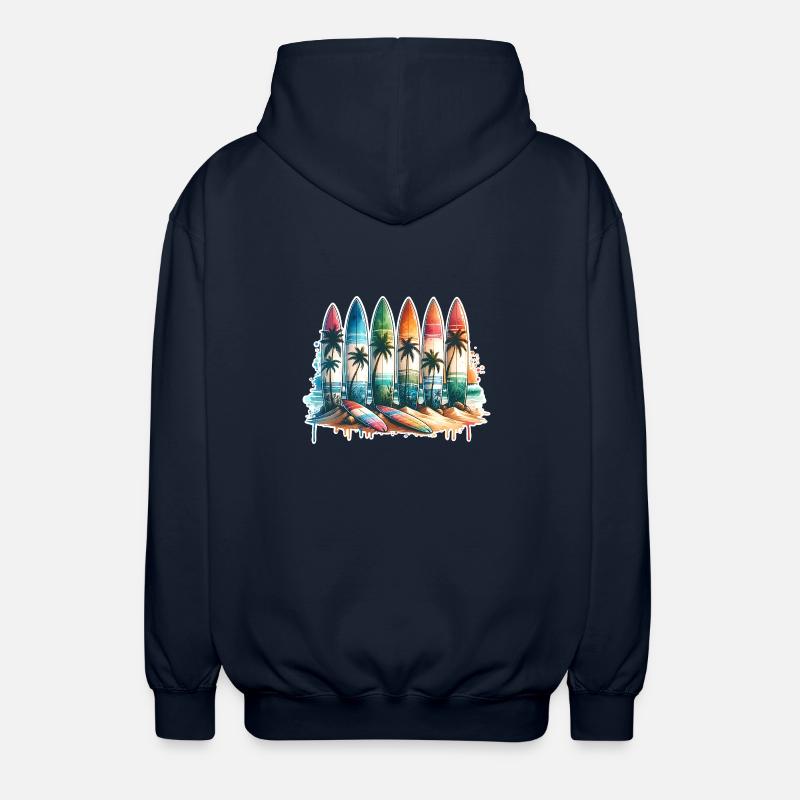 Surfen Surfer - Unisex Kapuzenjacke - Navy