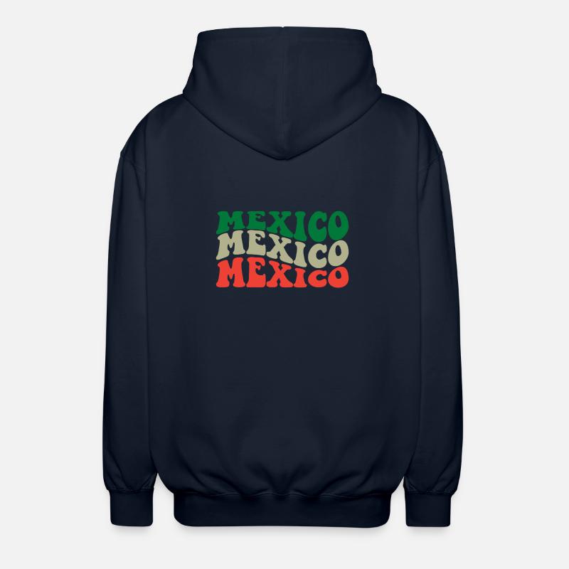 Mexico - Unisex Hooded Jacket - navy