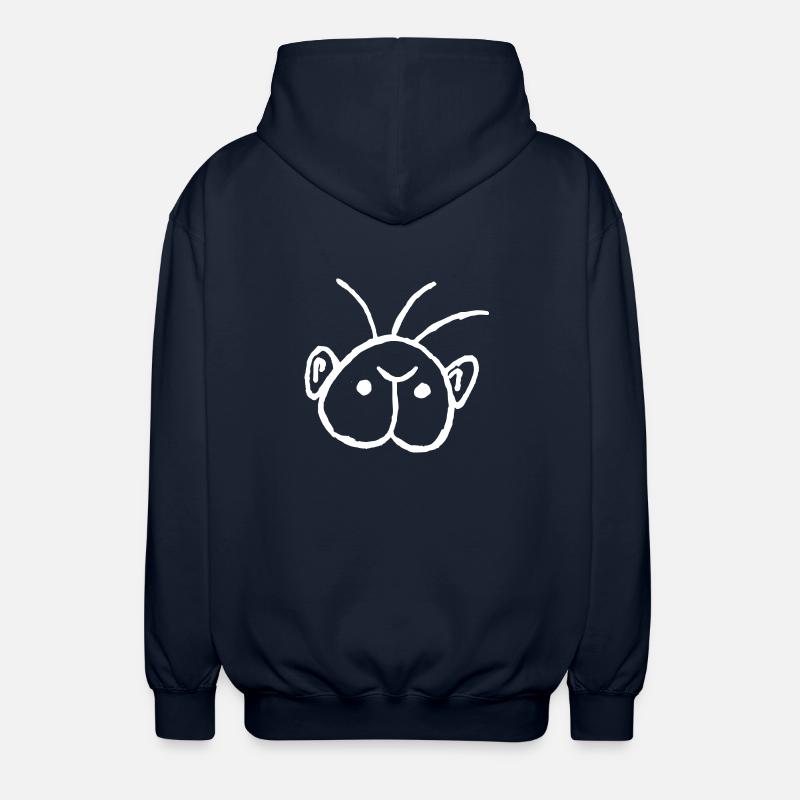 Ass with ears - Unisex Hooded Jacket - navy