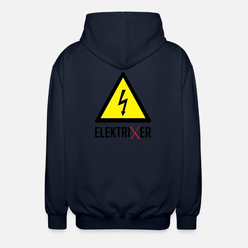 ElektriXer Elektriker Blitz Pfeil - Unisex Kapuzenjacke - Navy