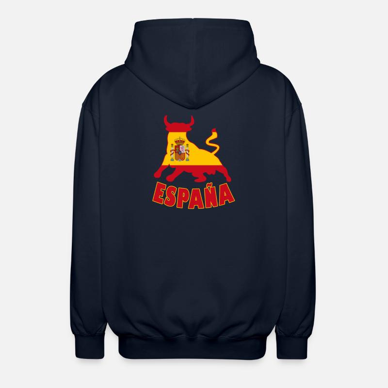 Espagne / Espana drapeau de drapeau - Veste à capuche unisexe - marine