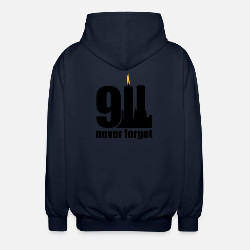 never forget 9/11 - Unisex Kapuzenjacke - Navy