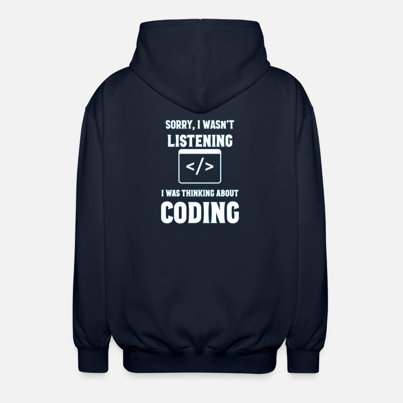 Programmieren Geschenk - Unisex Kapuzenjacke - Navy