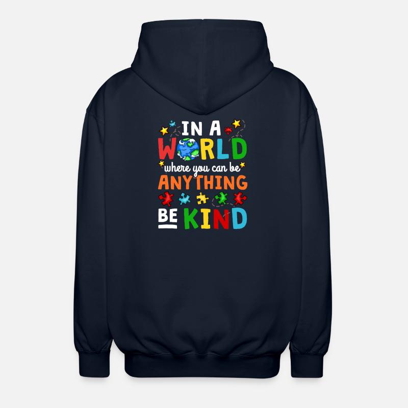 Autismus Bewusstsein - Unisex Kapuzenjacke - Navy