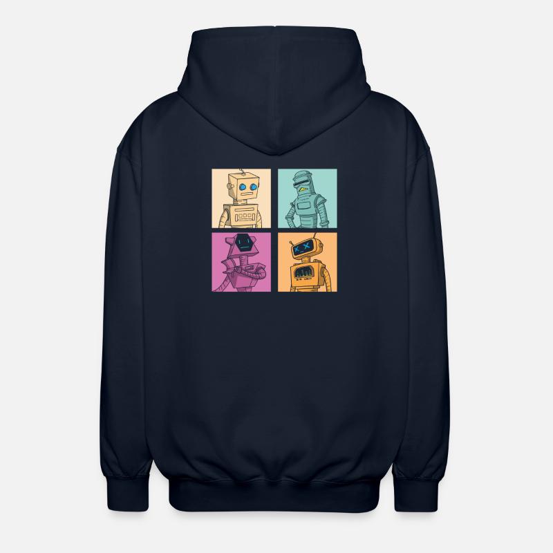 Roboter Robot - Unisex Kapuzenjacke - Navy