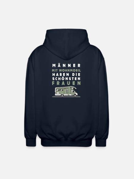 Wohnmobil Männer – Schönste Frauen - Unisex Kapuzenjacke - Navy