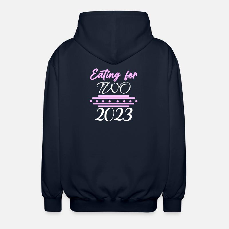 Grossesse Gémeaux 2023 - Veste à capuche unisexe - marine