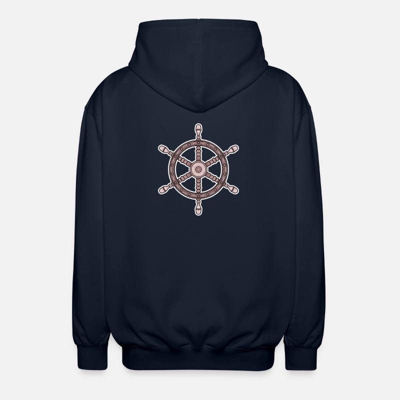 Steering wheel captain - Unisex Hooded Jacket - navy
