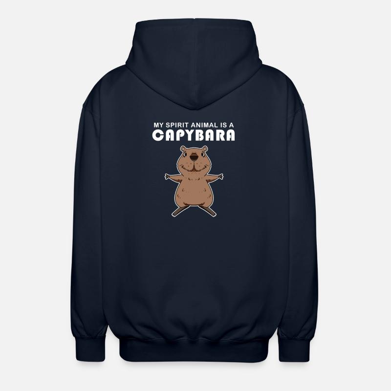 Capybara Capybara Cadeau - Veste à capuche unisexe - marine