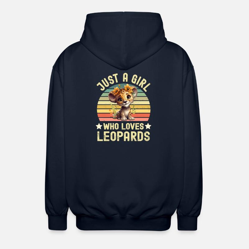 Leopard - Unisex Kapuzenjacke - Navy