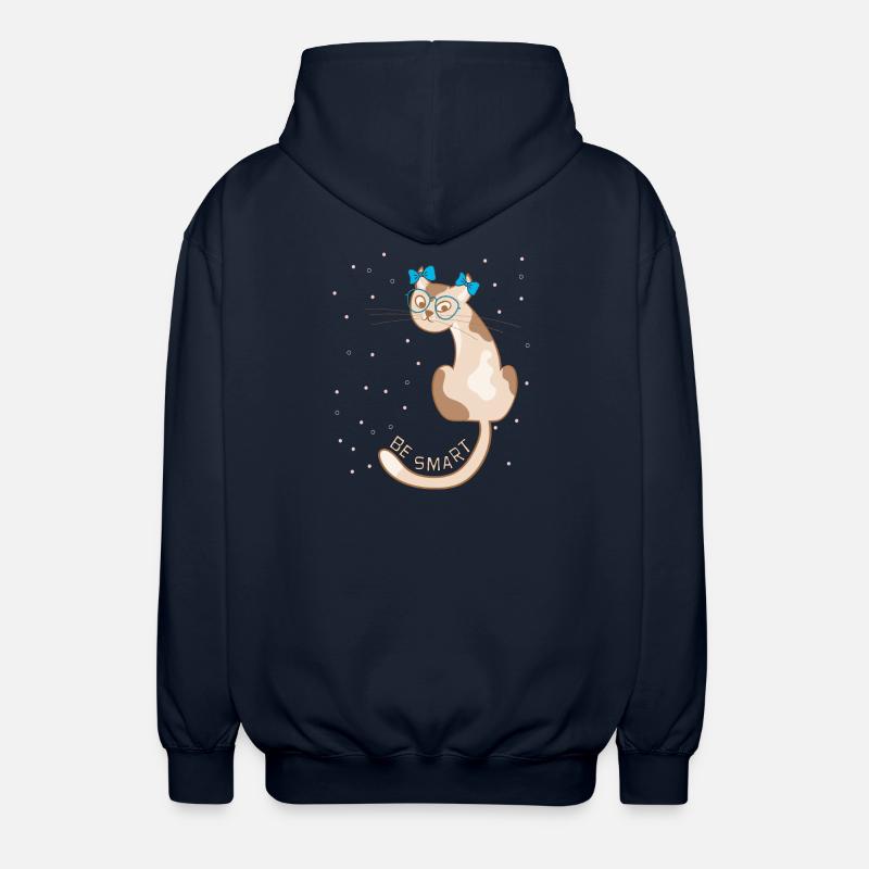 Chat, sois malin - Veste à capuche unisexe - marine