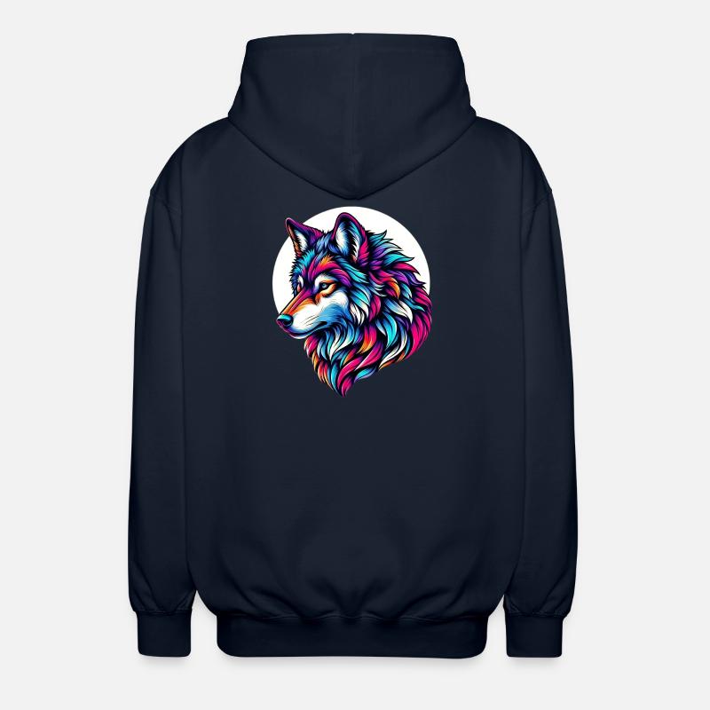 Wolf - Unisex Kapuzenjacke - Navy