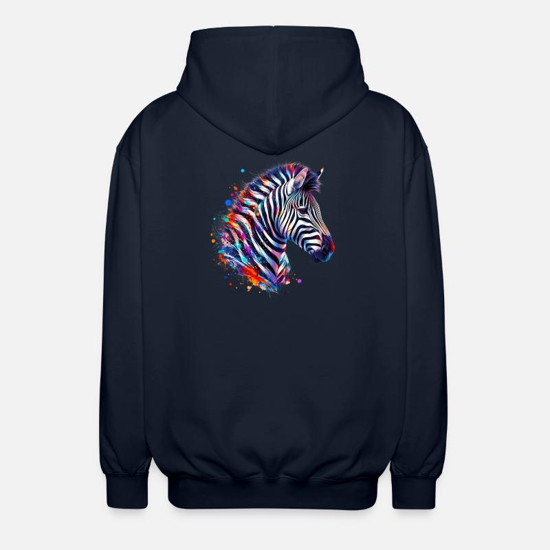 Zebra - Unisex Hooded Jacket - navy