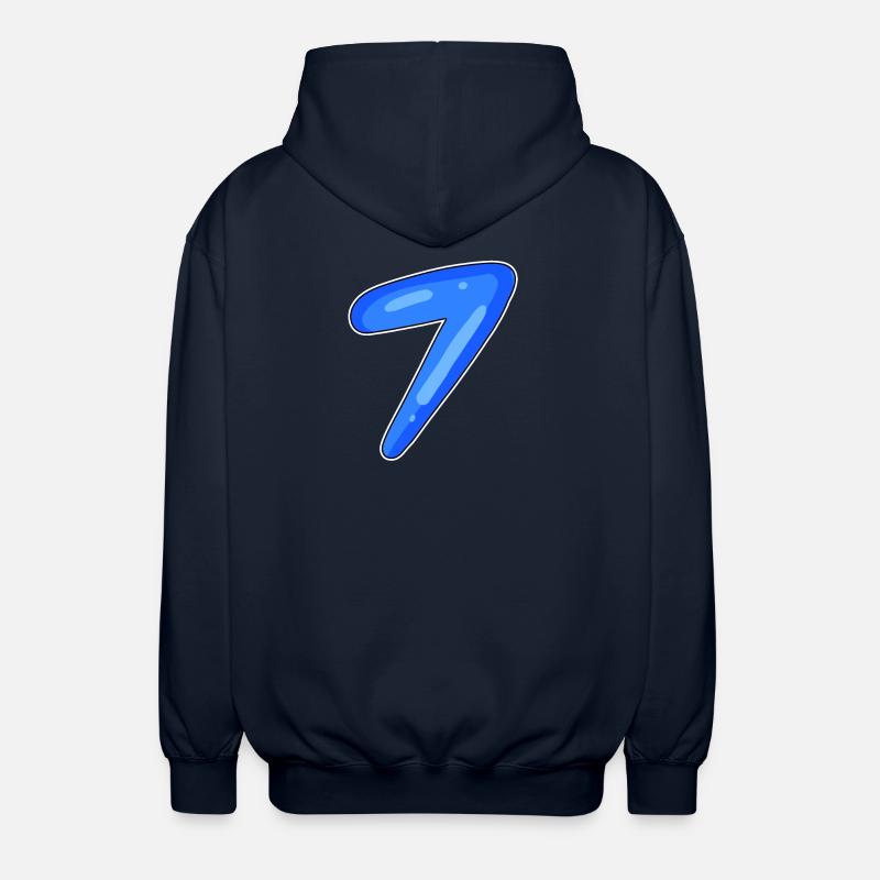 7 - Veste à capuche unisexe - marine