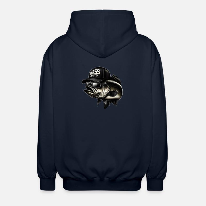 maître de la basse rayée - Veste à capuche unisexe - marine