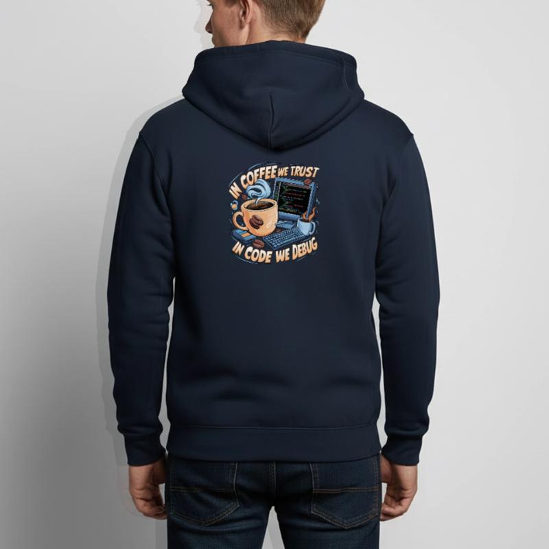 KaffeeCode Debug: In Code Wir Debuggen Unisex Kapuzenjacke