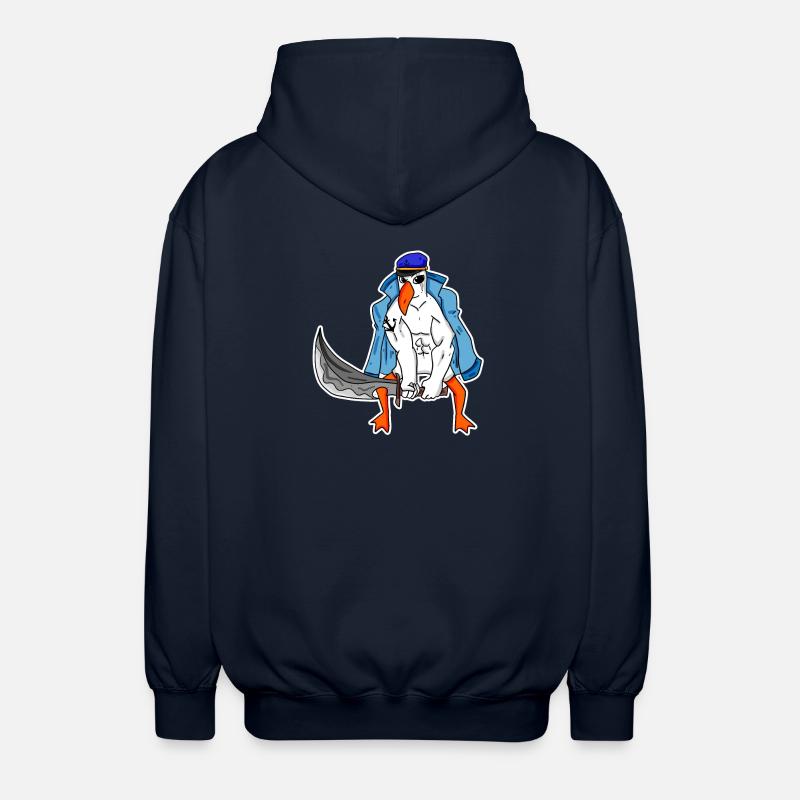 Muscles de la mouette - Veste à capuche unisexe - marine