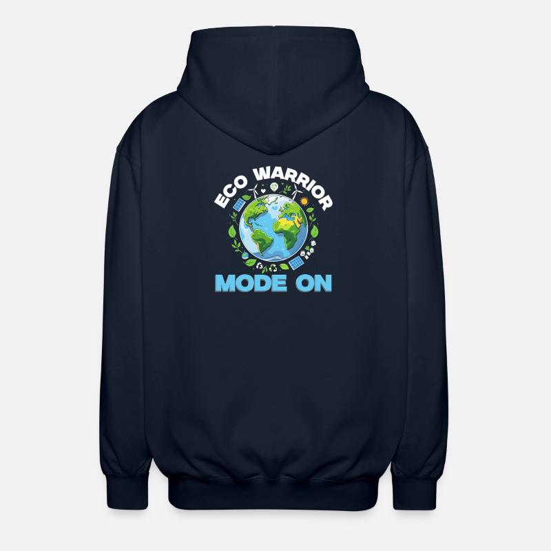 Éco-guerrier écologiste Mode activé - Veste à capuche unisexe - marine