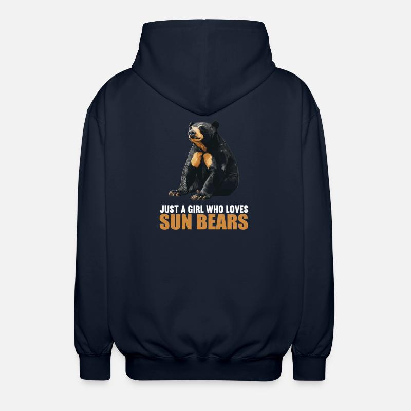 Ours du Soleil Ours Malais - Veste à capuche unisexe - marine