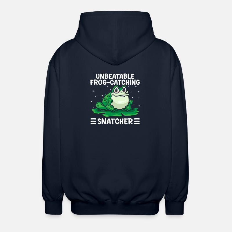 Frog Catcher Unbeatable Frog-Catching Snatcher - Unisex Kapuzenjacke - Navy