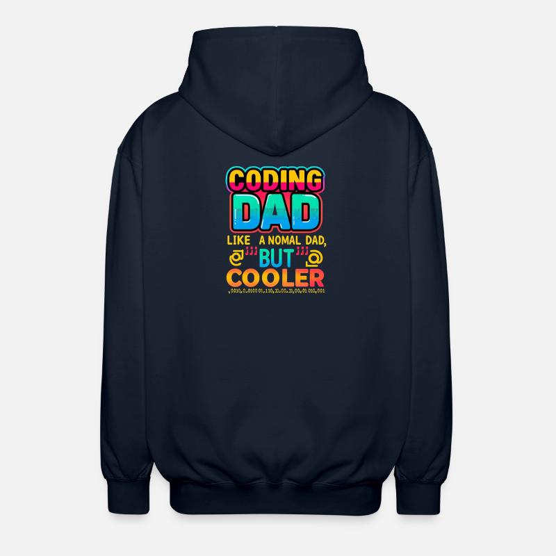 Codage Papa Cooler, Programmeur - Veste à capuche unisexe - marine