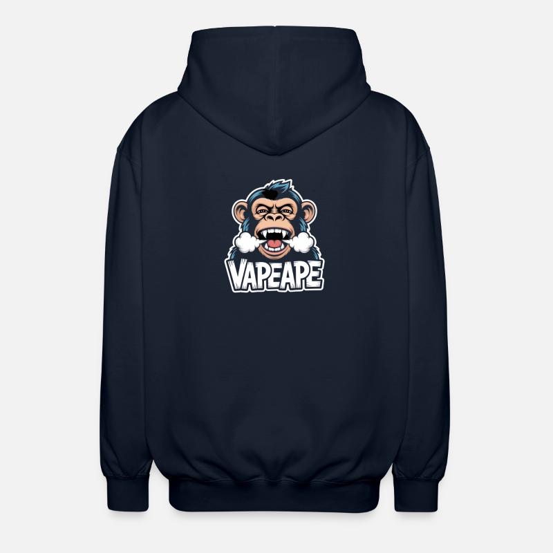 Vape Ape Funny Monkey Graphique - Veste à capuche unisexe - marine