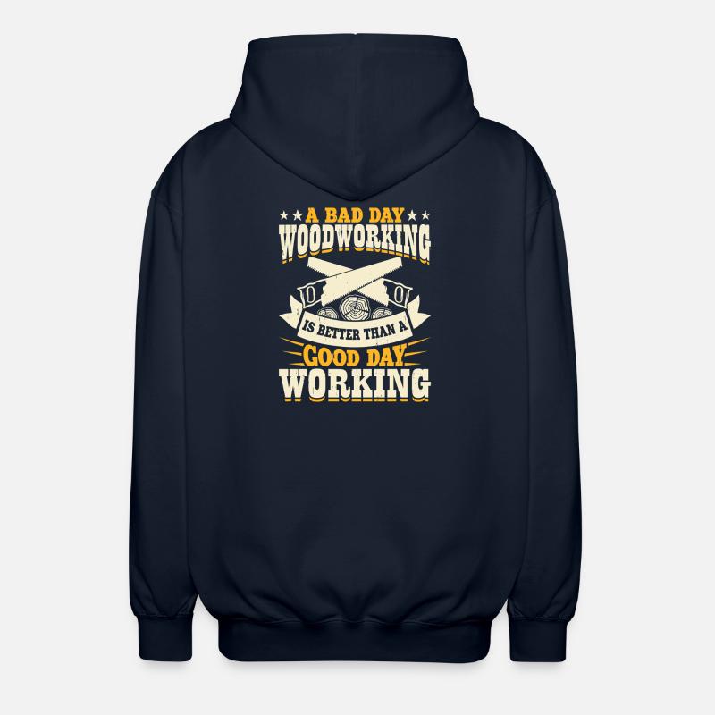 Baumpfleger Holzarbeiter Waldarbeiter Geschenk - Unisex Kapuzenjacke - Navy