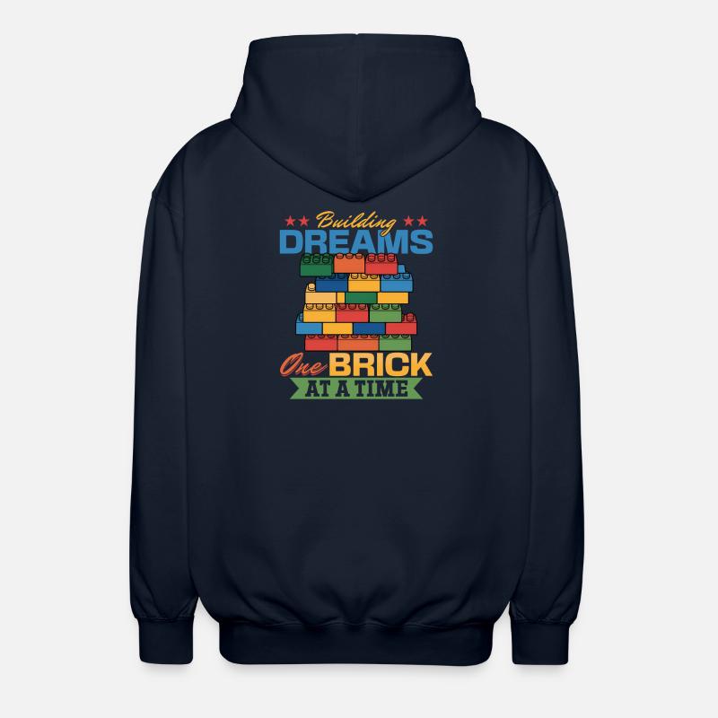 Blocs de construction Enfants Brick Builder - Veste à capuche unisexe - marine