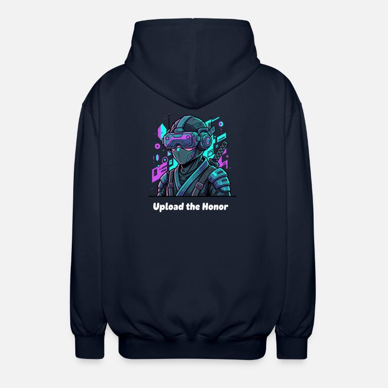 Cyber Ninja VR Warrior - Veste à capuche unisexe - marine