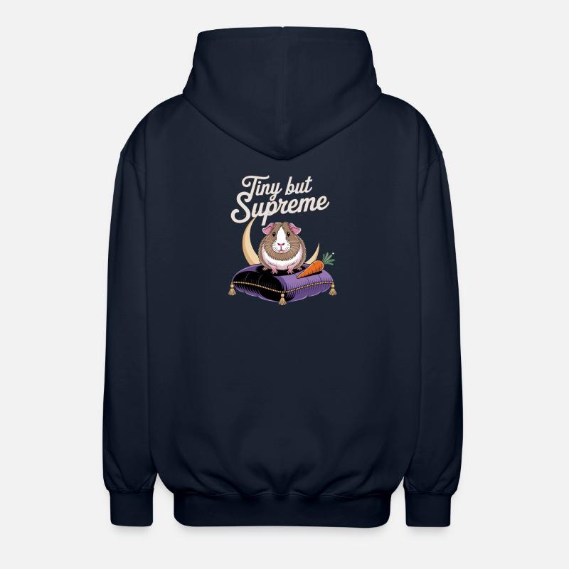 Minuscule mais cochon d’Inde - Veste à capuche unisexe - marine