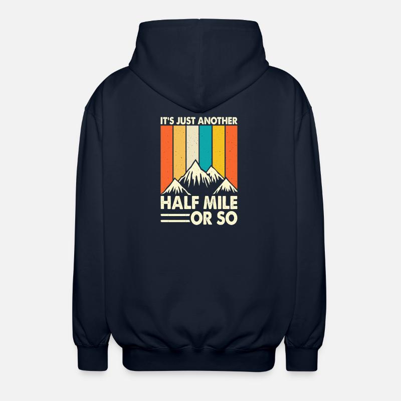 Wandern Wanderer Bergsteiger Geschenk - Unisex Kapuzenjacke - Navy