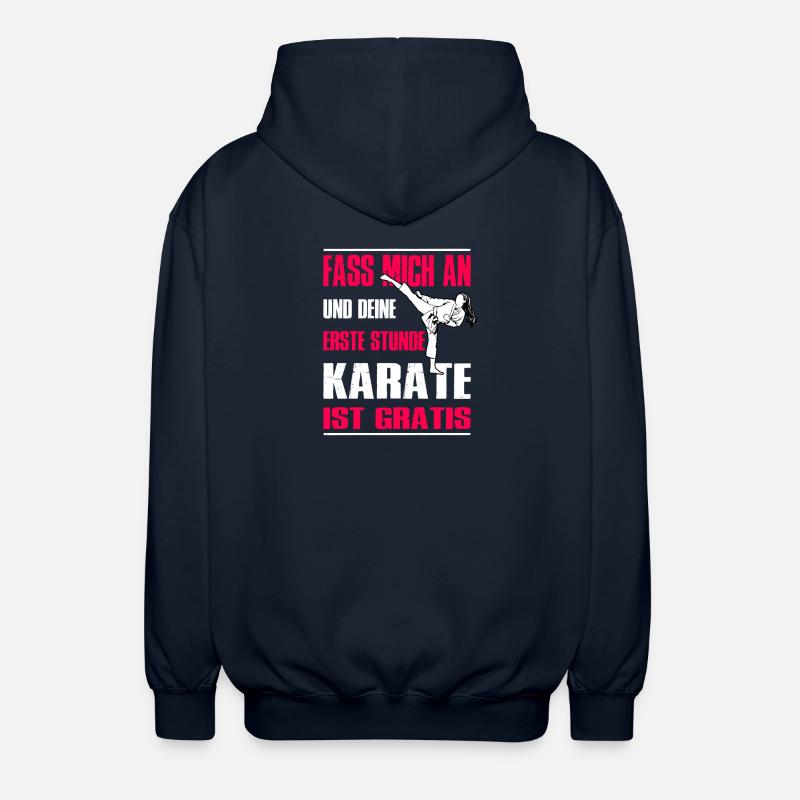 Karate Training Geschenke Karatetraining - Unisex Kapuzenjacke - Navy