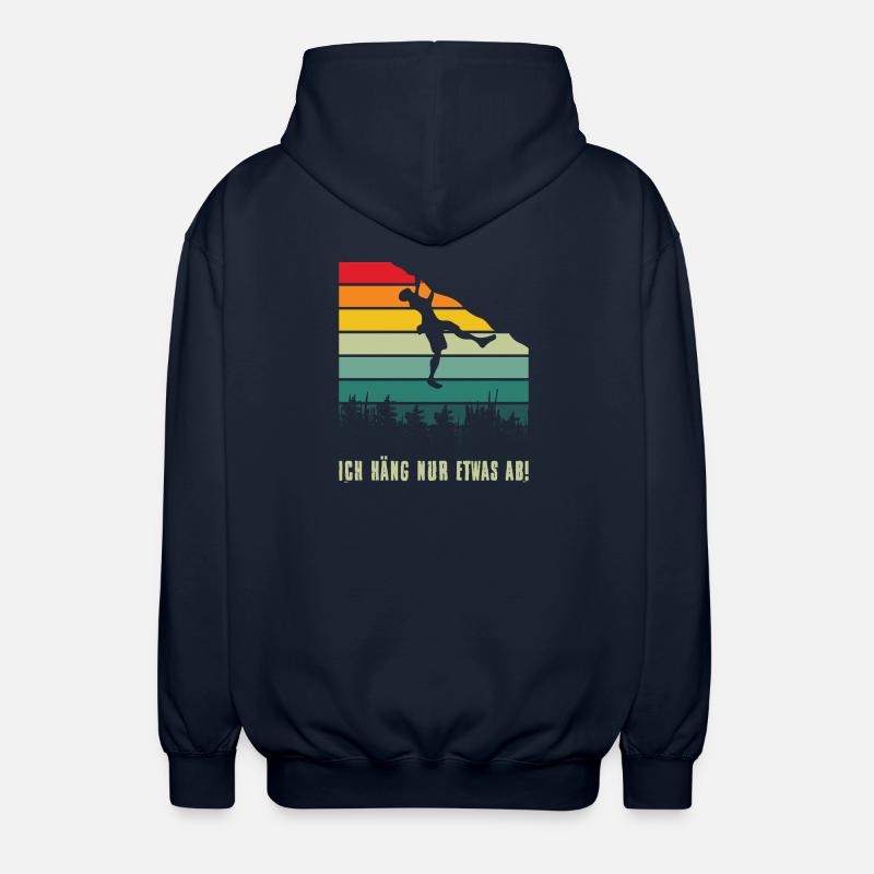 Bouldern Geschenke Klettern Kletterer Boulderer - Unisex Kapuzenjacke - Navy
