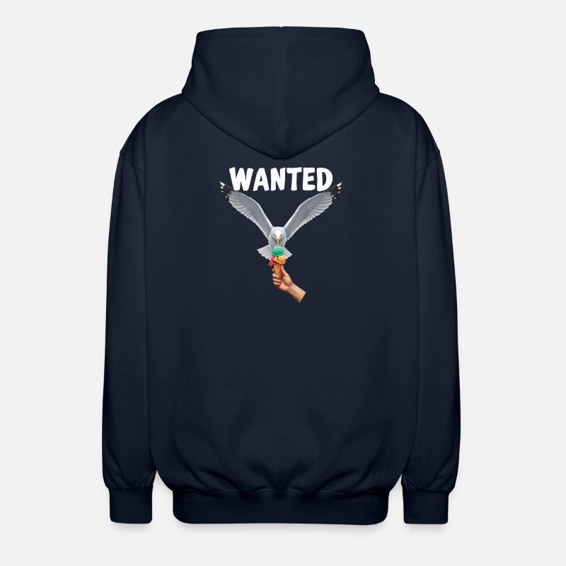 Gesucht Möwe Eiscreme Abenteuer - Unisex Hooded Jacket - navy