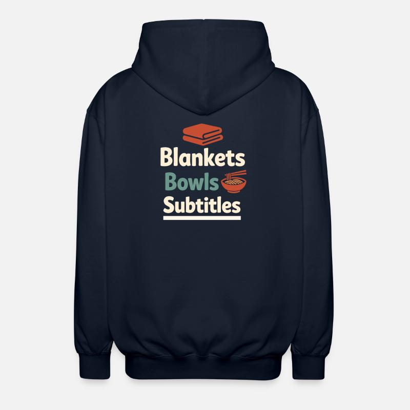 Introverti d’anime Weeb canapé - Veste à capuche unisexe - marine