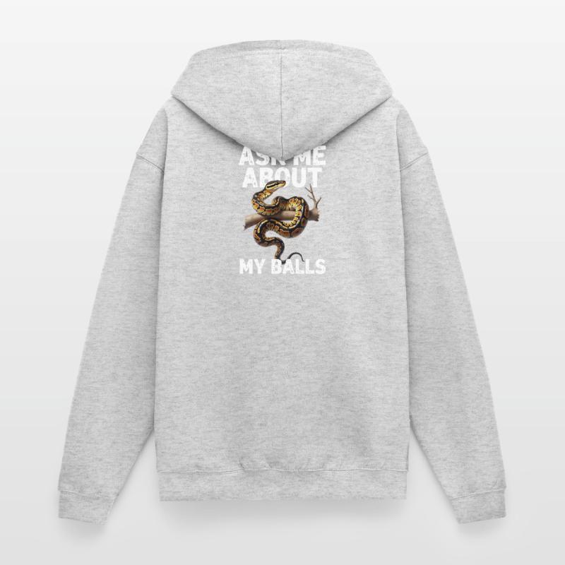 Königspython Schlangen Liebhaber Terrarium Python Unisex Kapuzenjacke