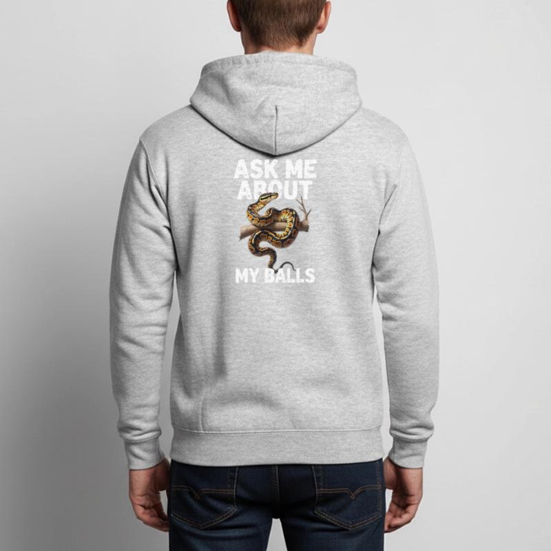 Königspython Schlangen Liebhaber Terrarium Python Unisex Kapuzenjacke